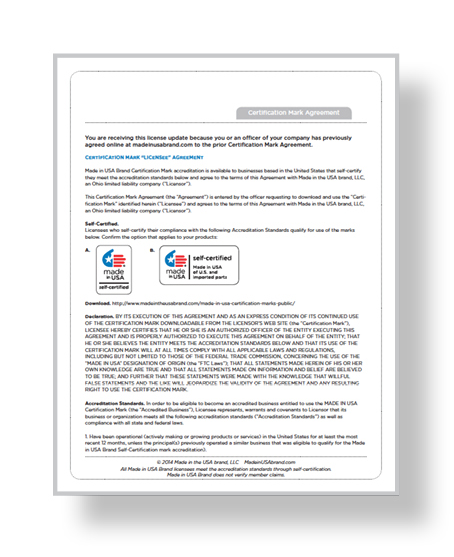 Founding Member Accreditation Standards/License Agreement